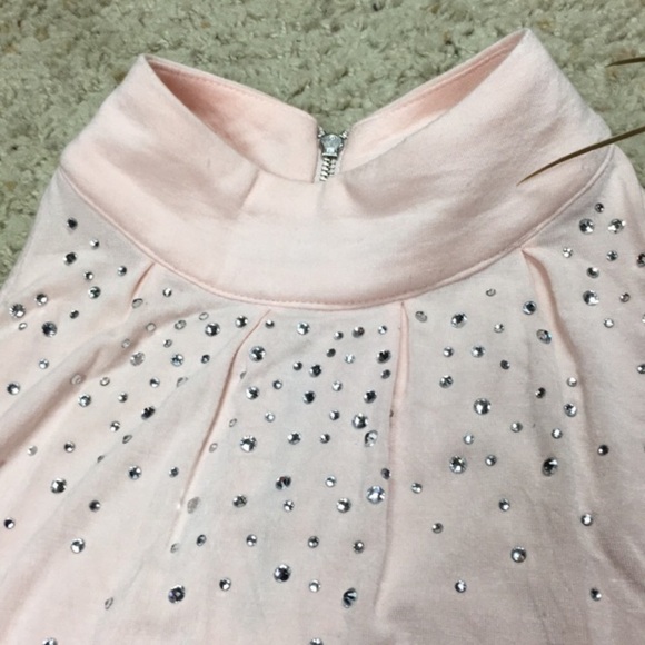 Belldini Pink Rhinestone Blouse - Picture 6 of 7